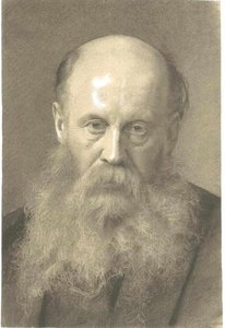Portrait Of A Man With Beard — Gustav Klimt, Vienna Secession