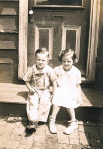 Children on a Stoop, Kensington, Philadelphia