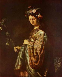 Saskia As Flora — Rembrandt Van Rijn