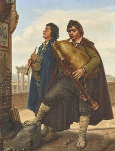 The Pifferari In Front Of The Madonna — Роберт Уильям Басс