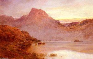 The Evening Glow, Near Arrochar — Alfred De Breanski Senior