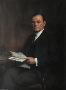 Leopold Charles Maurice Stennet Amery (1873–1955), Ch, Exhibitioner (1892), Honorary Fellow (1946), Secretary Of State For India (1940–1945) — Samuel Luke Fildes, Academic Realism