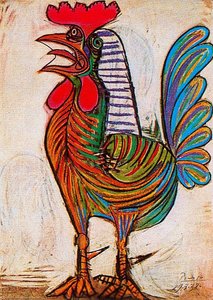 A Rooster — Pablo Picasso, Naïve Art