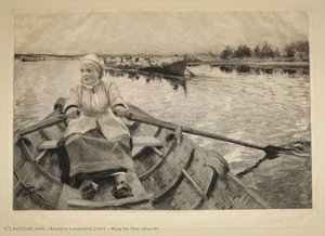Way To The Church — Anders Leonard Zorn