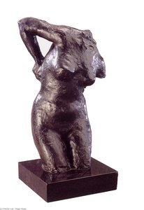 Sitting Woman Drying Herself — Edgar Degas