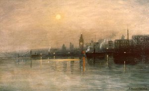 San Francisco Bay at Night, (painting)