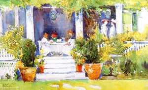 Lunch On The Porch, Vernon Place, Cincinnati — Annie G Sykes