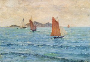 Sailboats — Maxime Emile Louis Maufra