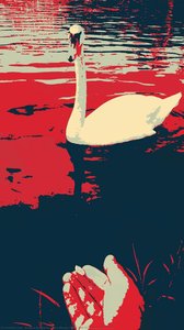 Benefactor's Bloody Hand (pop Art Manipulated Photo) — Alfred Freddy Krupa