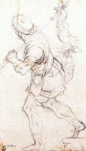 Study For Man With Rabbit — Luca Giordano