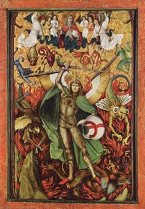 Descent into Hell, Archangel Michael fighting with Lucifer