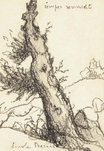 Breton Woman Near A Tree — Émile Bernard