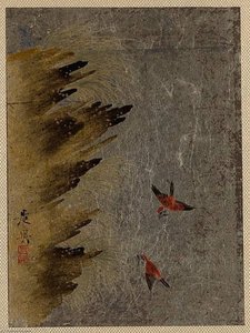 Birds and Jutting Rocks