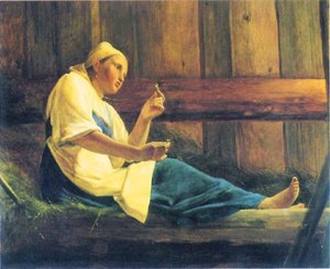 The Girl In The Hayloft — Alexei Venetsianov, Realism