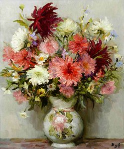 Pink dahlias