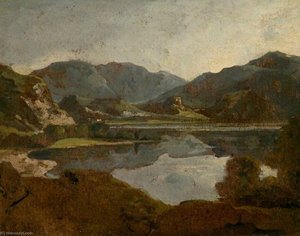Keswick Lake, Cumberland — George Howland Beaumont