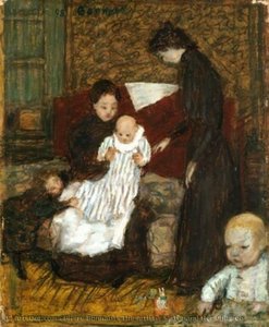 The Artist's Sister And Her Children — Pierre Bonnard