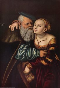 The Old Man In Love — Lucas Cranach The Elder, Northern Renaissance