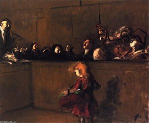 Trial Scene — Jean Louis Forain, Post-impressionism