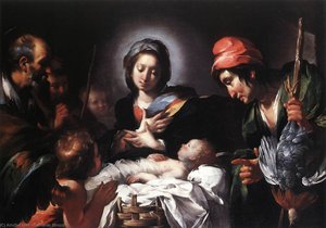 Adoration Of The Shepherds — Bernardo Strozzi