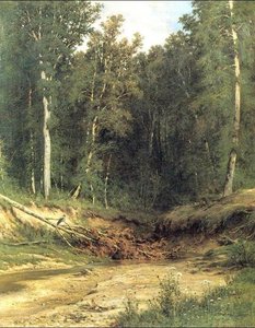 Woodland Brook — Ivan Ivanovich Shishkin