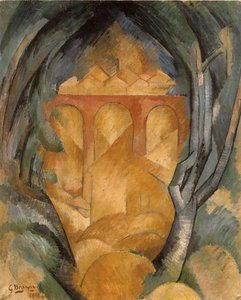 Viaduct At Estaque — Georges Braque, Cubist