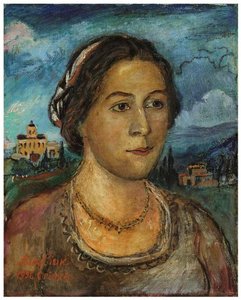 Portrait Of Marussia Burliuk — David Davidovich Burliuk