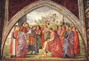 Renunciation Of Worldly Goods, Cappella Sassetti — Domenico Ghirlandaio