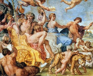 Triumph Of Bacchus And Ariadne Sun — Annibale Carracci