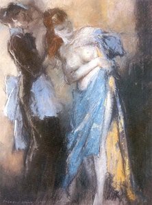 Young Woman And Her Maid — Everett Shinn