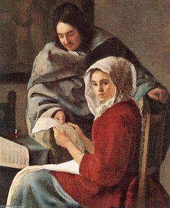 Título Traducido: La Joven Interrumpida En Su Música — Johannes Vermeer, Baroque