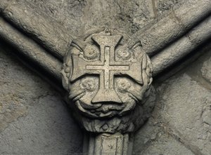 Upper room (chapel), Order of Christ detail from the Vault