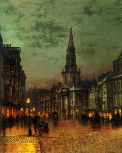 Blackman Street, London — John Atkinson Grimshaw, Romantic Atmosphere Painting