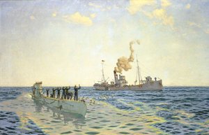 Surrender Of U 111 To The Trawler 'lady Shirley' — Charles Pears
