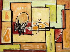 Horizontals And Verticals — Hortense Mattice Gordon, Abstract Expressionism