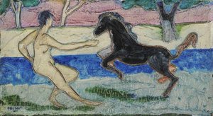 Woman And Horse ('jason') — William Crosbie