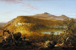 A View Of The Two Lakes And Mountain House, Catskill Mountains — Thomas Cole