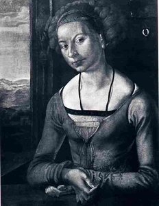 Furleger Aux Cheveux Tresses, Berlin Smpk — Albrecht Dürer