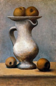Still Life With Pitcher And Apples — Pablo Picasso