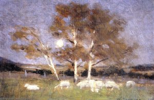 Early Moonrise in September (sketch)