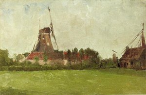 Holland (also Known As Windmill In The Dutch Countryside) — John Henry Twachtman