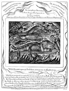 Job´s Evil Dreams 2 — William Blake, Romantic Symbolism