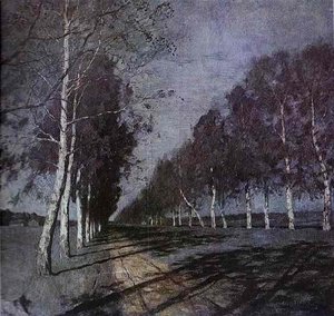 Moonlit Night. A Village — Isaak Ilyich Levitan