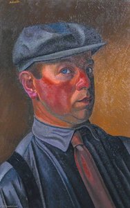 Self Portrait Wearing A Cap — William Patrick Roberts