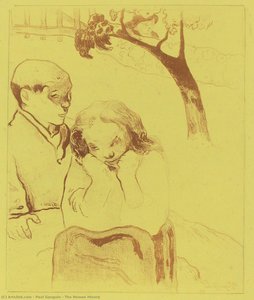 The Human Misery — Eugène Henri Paul Gauguin, Post-impressionism