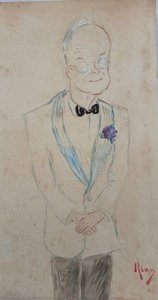 [caricature Of Dwight David Eisenhower, Usa President] — Nair De Teffé Von Hoonholtz, Other