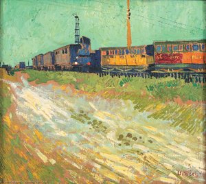 Railway Carriages — Vincent Willem Van Gogh, Post-impressionism
