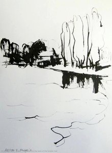 The Poplars At The Bank Of The Korana River — Alfred Freddy Krupa