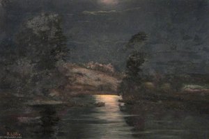 Bladenoch (moonlight), Wigtownshire — Robert Lillie