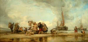 Scheveningen Beach — Edward William Cooke
